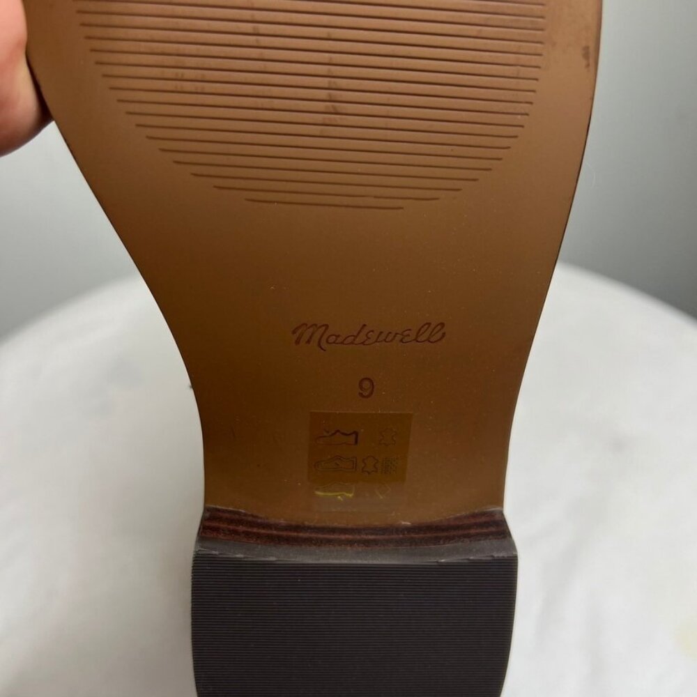 Madewell $298 The Drumgold Boot Extended Calf in Sepia Leather Size 9 NN039 - Picture 16 of 16